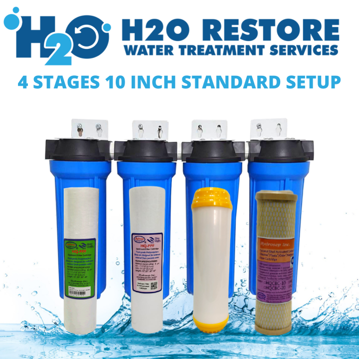 Water Filter Complete Package for Whole House Filter 10" x 2.75" 4