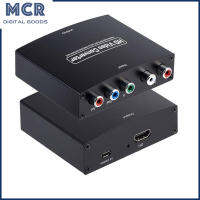 MCR Ypbpr R/l เป็น HD-MI-Compatible Converter 1080P ตัวแยกอะแดปเตอร์ภาพและเสียงสำหรับ Dvd จอภาพ Hdtv Projector