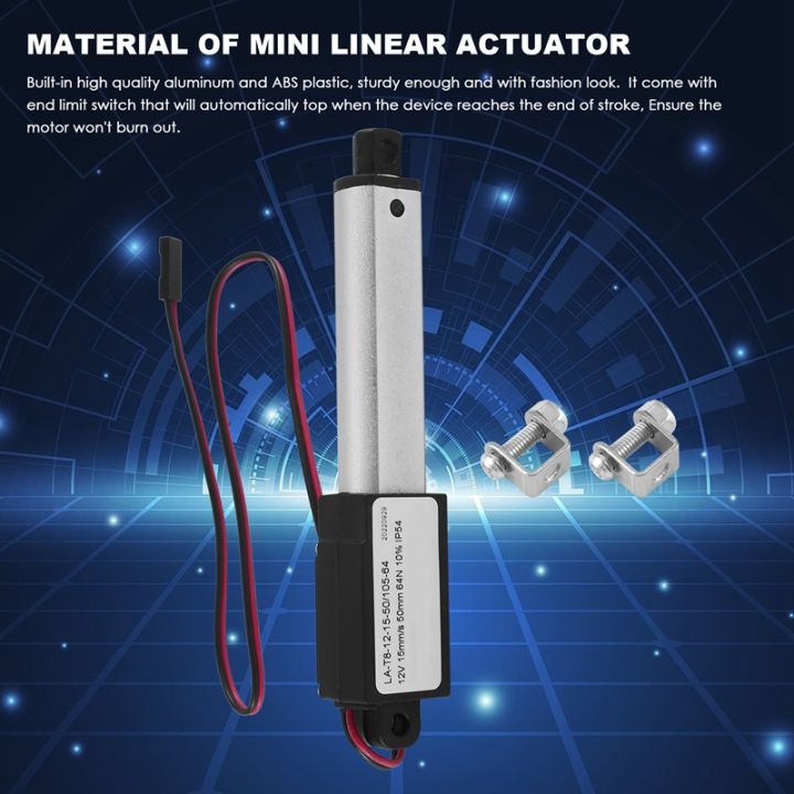 electric-mini-linear-actuator-stroke-64n-14-4lb-speed-0-6inch-s-mini-waterproof-motion-actuator-small-12-v-dc
