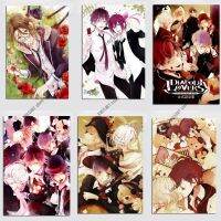 DIABOLIK LOVERS ภาพวาดผ้าใบอะนิเมะโปสเตอร์และภาพพิมพ์สำหรับตกแต่งห้องเด็ก