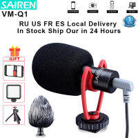 SAIREN VM-Q1 3.5MM Video Microphone Record for DSLR Camera Gimbal Smartphone Osmo Pocket Youtube Vlog Mic Android