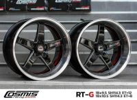 ล้อแม็กใหม่ ขอบ18 - COSMIS รุ่น ADVAH SPORT RTG - สีดำเงินแดง - ขอบ18 x 9.5 x 10.5 x 5รู114.3 ET12/8 - ส่งฟรี Kerry Express - กรุณาสอบถามสต็อกก่อนกดสั่งซื้อ