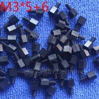 M3 * 56ไนลอนสีดำ Standoff Spacer มาตรฐาน M3 5Mm Standoff ชุดชุด100Pcs