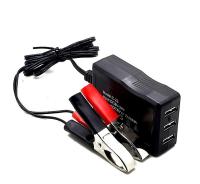 【Aishang electronic】「Aishang electronic」หลายพอร์ตแบตเตอรี่12V24v ที่ชาร์จโทรศัพท์มือถือรถจักรยานยนต์รถยนต์บนบอร์ด USB สากลถึง5V รถยนต์2.1A ชาร์จเร็ว