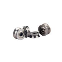 Holiday Discounts 10PCS Wire Guide Track V-Groove Miniature Bearing V623 V624ZZ U623ZZ U624ZZ U604ZZ U Groove V Over Line Pulley