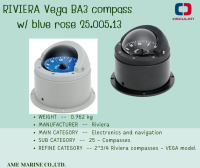 OSCULATI RIVIERA Vega BA3 compass w/ blue rose  เข็มทิศ เครื่องมือนำทาง