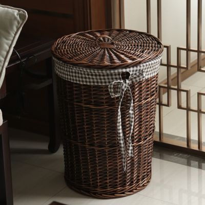 [COD] Storage basket dirty clothes rattan storage with sundries box wicker