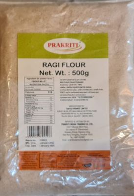 Prakriti Ragi Flour 500g Premium Quality EXP 2025