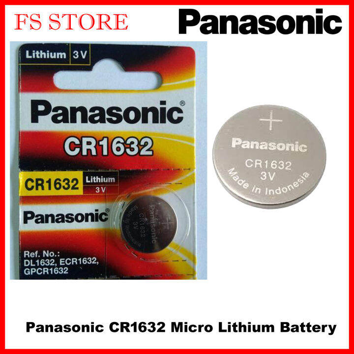 Panasonic CR1632 Micro Lithium Battery 1pcs | Lazada