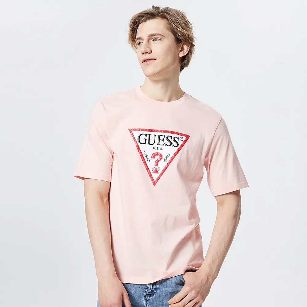 Guess Mens Short Sleeve Triangle Logo T-Shirt | Lazada.vn