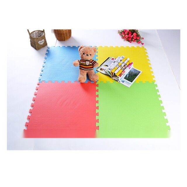 4pcs set Large Puzzle Rubber Mat 4 in 1 plain design big size puzzle
