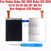 สำหรับ Nokia 208 301โทรศัพท์มือถือจอแสดงผล LCD ดั้งเดิมใหม่กับ Asha 2060 206 C3-01 X3-02 202 2020 203 2030ชิ้นส่วนหน้าจอ515