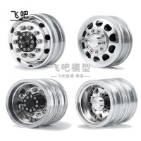 2PCS CNC Aluminum Alloy Front/rear Wheels Rim for 1/14 Tamiya RC Truck Tipper SCANIA 770S VOLVO ACTROS AROCS MAN TGX VOLVO Parts Screw Nut Drivers