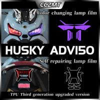 ™❉✓ For modification of SYM HUSKY ADV150 headlight film instrument film transparent smoked black film protective film