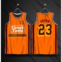 PBA RETRO JERSEY GREAT TASTE DISCOVERERS RICKY BROWN 23 FULL SUBLIMATION