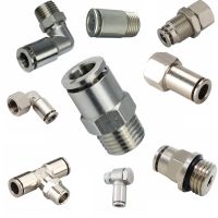 Various M5 M6 1/8 1/4 3/8 1/2 BSP Male Female Elbow Bulkhead Pneumatic Brass Push In To Connect Air Fitting Fitting Valve