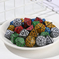 Hot Multi-Sided Polyhedral 7-Die Dice Set Game Dice D4 D6 D8 D10 D12 D20 Iidescent Coloful Dice For RPG DND Game Accessories-Aluere