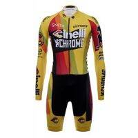 cinelli professional triathlon mountain bike men and women racing long-sleeved shorts quick-drying jumpsuit