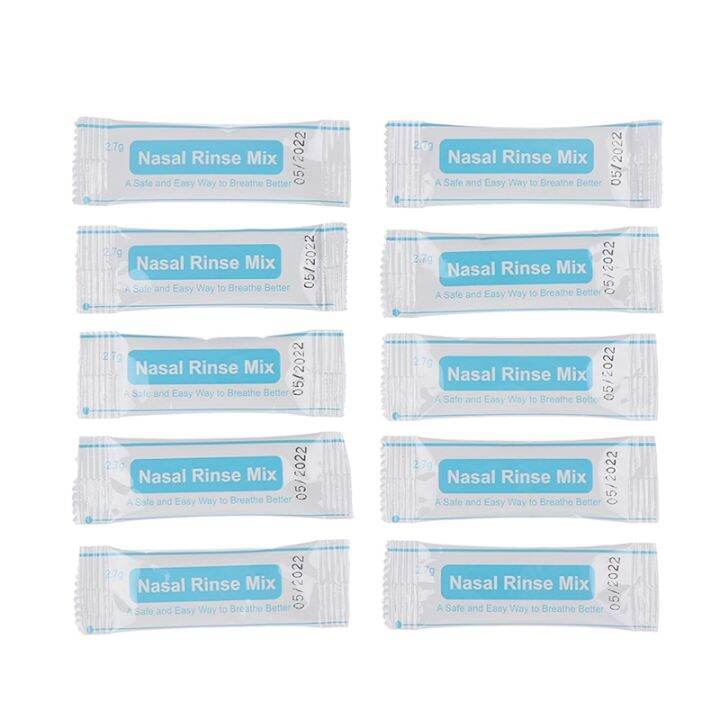 10pcs/Pack Nasal Salt Wash Sinus Allergies Nose Rinse Relief Saline