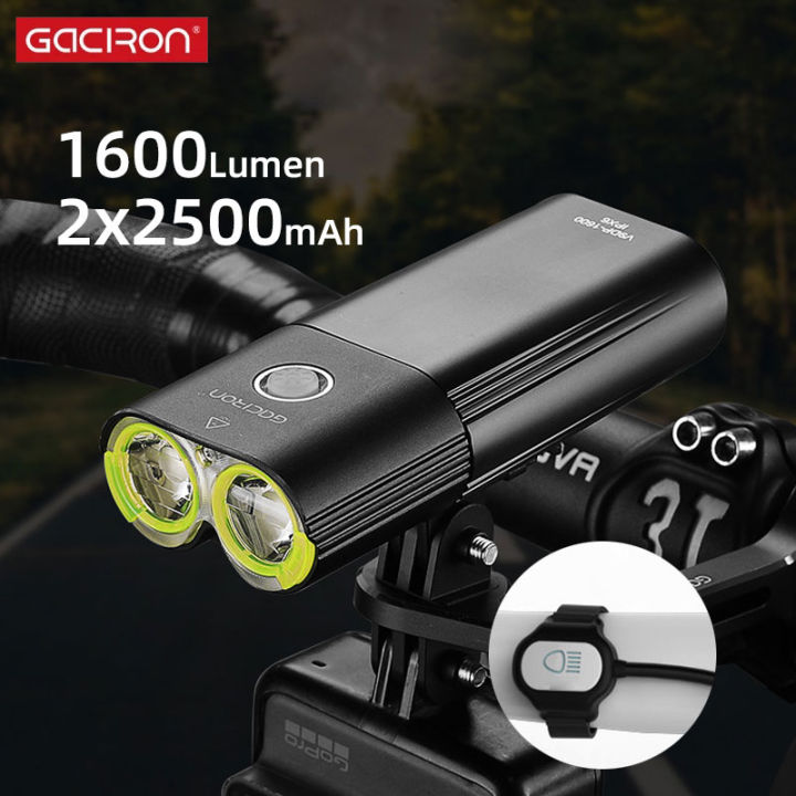 gaciron-ไฟหน้าจักรยาน1600lumens-super-bright-dual-l2-leds-โคมไฟจักรยานด้านหน้า6โหมด-usb-charge-แบตเตอรี่ภายใน