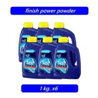 finish power powder 6 ขวด ผลิตภัณฑ์ล้างจาน สำหรับเครื่องล้างจานอัตโนมัติ