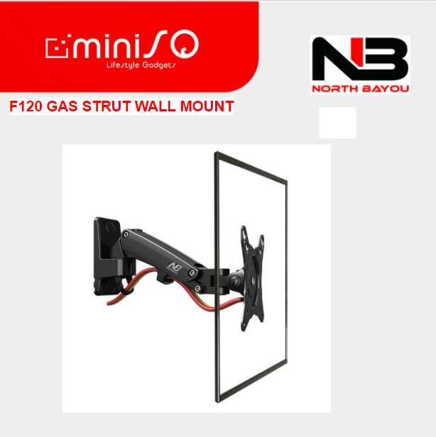 NB North Bayou F120 GAS STRUT WALL MOUNT BLACK Monitor Mount Lazada