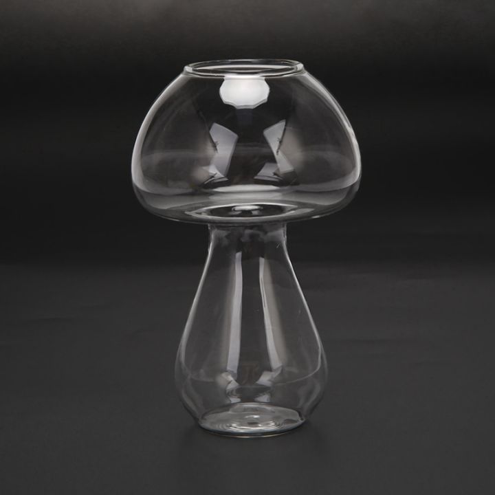 5x-clear-glass-vase-bottle-for-plant-flower-decorations-mushroom