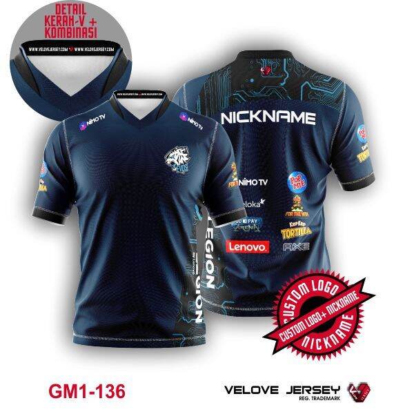 JERSEY Gaming Esports Baju Gaming baju game baju evos esport free fire