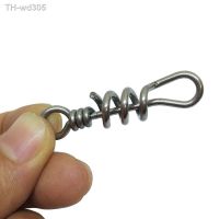 10pcs Screwed Snap Swivels for Fishing Swivel Hook Stainless Steel Heavy-duty Sea Fishing Lure Line Hook Connector