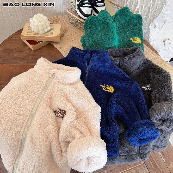 baolongxin-เสื้อกันหนาวปักลายแจ็คเก็ตบุคอตตอน-โค้ทขนสัตว์เด็กผู้หญิงและผู้ชาย