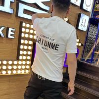 Popular Logo Man Contracted Tide Male Fashion Leisure T-Shirt Joker Printed Cotton Web Celebrity Round Collar Short Sleeve Cultivate Ones Morality Shirt