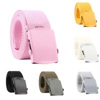 Men Women Automatic Fashion Nylon Belt Buckle Fans Canvas Belt Cinturones Para Mujer Belts Homme Пояс Женский Ремень