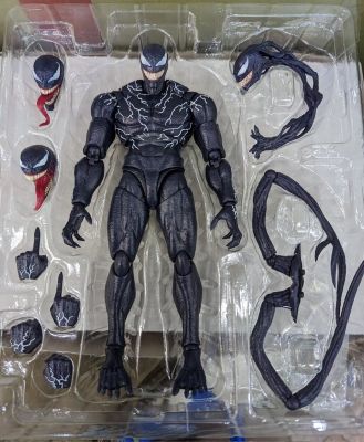 ZZOOI SHFiguarts Venom Action Figure Bandai Shf Venom 2 Let There Be Carnage Anime Figure Model Collectible Toy Birthday Gift Doll