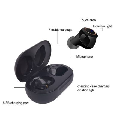 ZZOOI 1 Pair USB Rechargeable CIC Hearing Aids Assistant  ITE  Sound Amplifier Voice Enhance Adjustable Tone For Deaf Elderly