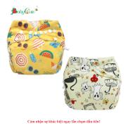 Combo 2 bộ tã vải Đêm Siêu chống tràn BabyCute size XXL 40-60kg 2 Vỏ + 2