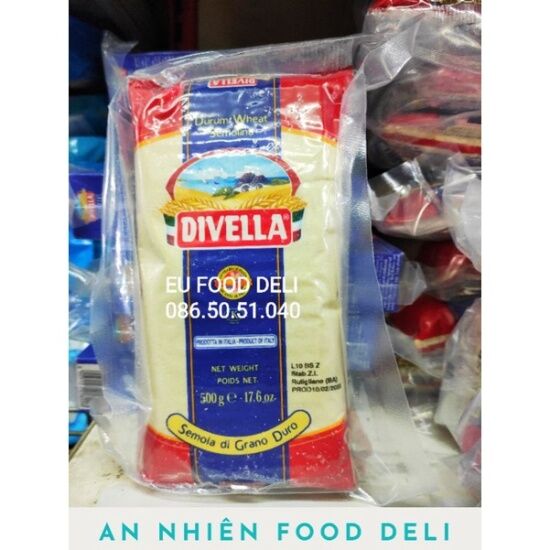 Bột mì semolina durum wheat hiệu divella túi 500 gram - ảnh sản phẩm 1