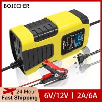 ZZOOI 12V 6A Full Automatic Car Battery Charger Power Pulse Repair Fast Chargers For Auto Car Motorcycle Lead-Acid Batteries Charging