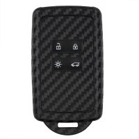 ][= For Renault Dacia Sandero Duster Kadjar Talisman Captur Espace Megane Clio Remote 4 Button Silicone Key Case Cover Shell Holder