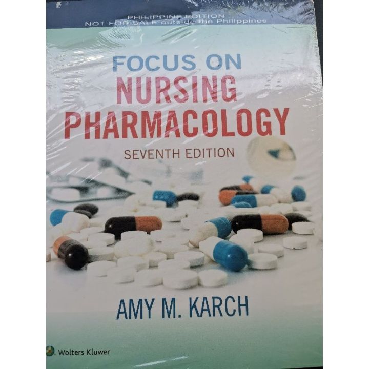 PHARMACOLOGY　M.　NURSING　EDITION　ON　books　PH　BY　Lazada　FOCUS　KARCH　7TH　AMY