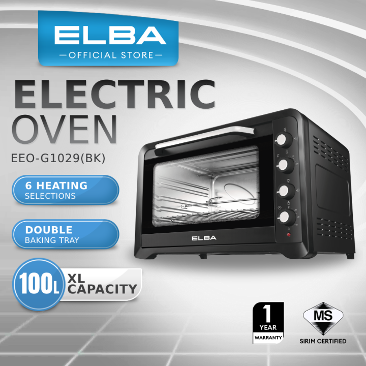 ELBA 100L Electric Oven EEOG1029(BK) 6 Heating Selections