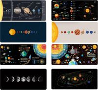 Mouse Pad Space Planet Game Desktop Computer Pad Large Rubber Keyboard Pad Computer Mouse Anti-slip Design Lock Edge Computer Pa