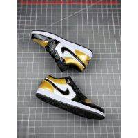 [COD](XB)(HFF1996) Air 1 Low Black Golden Patent Leather Basketball Shoes