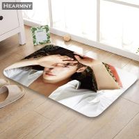 Custom Lee Jong Suk Doormat FloorBathKitchenBeach Mat Flannel Sponge Fabric 3D Printed Shaggy Decoration For Bedroom