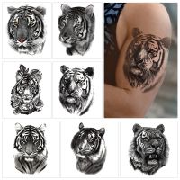 10 Sheet Mixed Large Half Arm Sleeve Temporary Tattoos for Men and Women Tiger Lion Fake Waterproof Tattoo Sticker for Adults