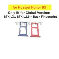 สําหรับ Huawei Honor 9X Global STK-LX1 STK-L22 Card Tray Holder ซิมการ์ด SD Card Slot Holder Adapter ซ่อมอะไหล่