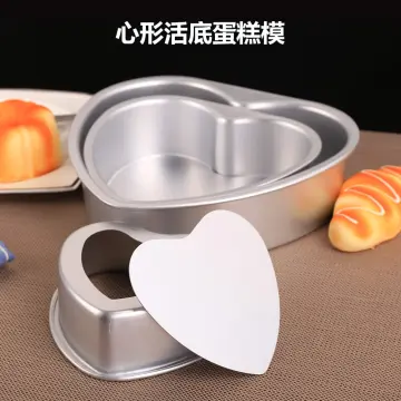 4-inch Aluminum Mold Heart Shaped Cake Pan Cheesecake Non-stick Mousse  Chiffon Pan Bakeware Tools