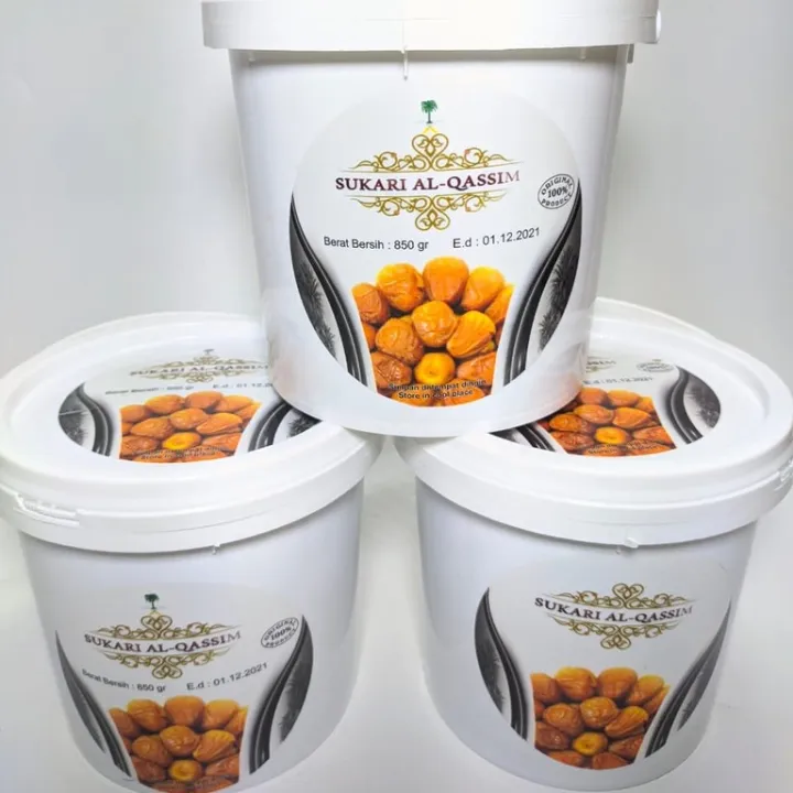 Kurma Sukari Al Qassim 850gr Kemasan Ember Premium Lazada Indonesia 0572