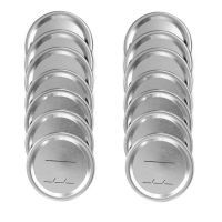 Canning Lids Regular Mouth for Ball/Kerr Jars, Split-Type Metal Jar Lids with Silicone Seals, Silver