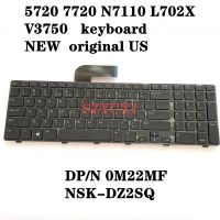 NEW Original US Laptop keyboard For inspiron N7110 XPS L701X L702X 5720 7720 Vostro 3750 English keyboard M22MF NSK-DZ2SQ