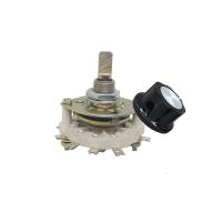 KCZ 2 Pole 4 Position 5Position 6mm 4W2D 5W2D Dia Shaft Band Channel Rotary Switch Selector W Cap